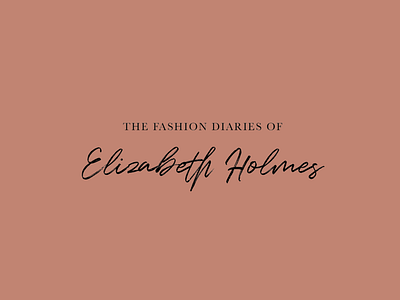 The Fashion Diaries branding design graphic design logo typography
