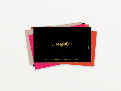UISA Business Card Design branding business card colorful business cards design logo stationery design typography