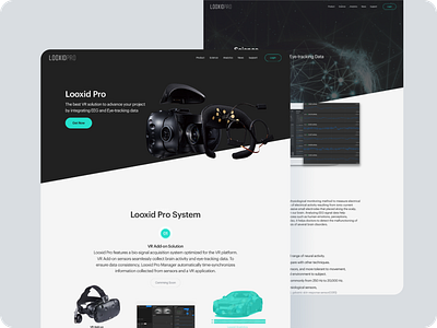 VR Product Promotion Webpage branding landingpage ui ux web webpage