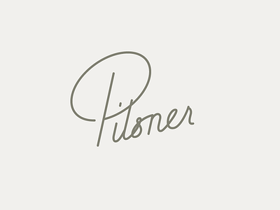 Pilsner beer brew brewery craft design hand lettered lettering pilsner type typography