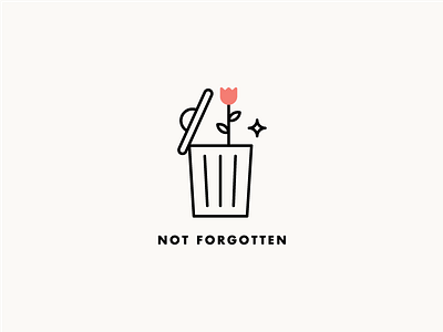 An ode to all the unwanted logos out there <3 branding dead i still love you logo love you miss you rip trash can