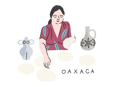 Oaxaca digital painting female illustration illustrator mexico oaxaca paint photoshop visual design woman