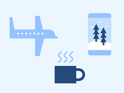 Travel Icons app coffee design experience icon illustration iphone product travel ui user interface