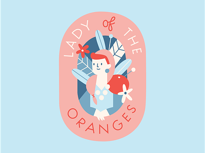 Back at the 100 day project this year california character citrus design female florida flowers illustration illustrator label lady oranges visual design woman