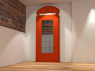 Coco Phonebooth Dribble 3d blender model phone booth