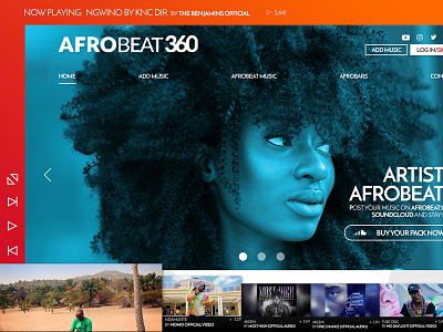 Afrobeat360 website proposal afro beat music webdesign