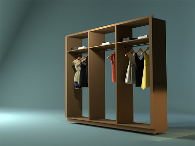 Lauren Wardrobe 3d blender furniture model