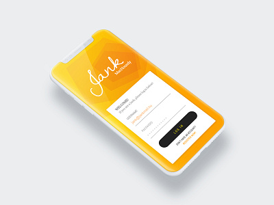 Log In UI Jank app dailyui iphonex login