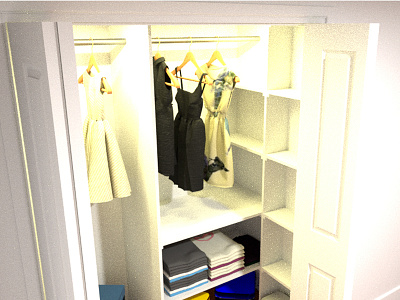 Wardrobe 3D vidualisation 3d blender interiordesign wardobe