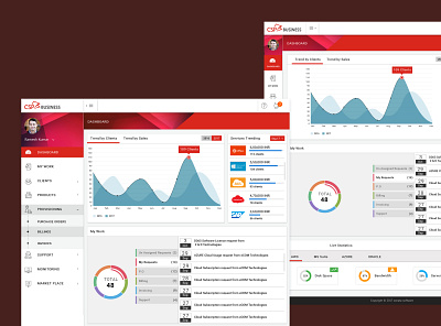 Dashboard with collapsible menu design icon illustration logo ui ux vector web