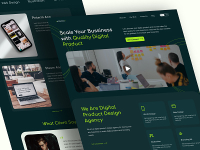 Digital Product Agency Landing Page