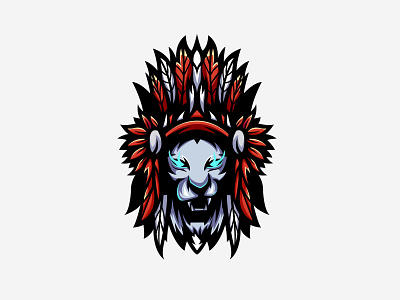 APACHE LION MASCOT