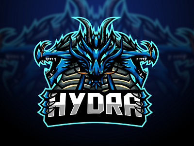 HYDRA ESPORT MASCOT branding character design dragon esport gaming graphic design hydra illustration logo mascot vector