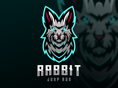 RABBIT MASCOT ESPORT DESIGN branding character design esport gamer gaming graphic design illustration logo mascot vector