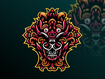 Barong mascot design illustration barong barongan branding character culture design esport gamer gaming graphic design illustration logo vector