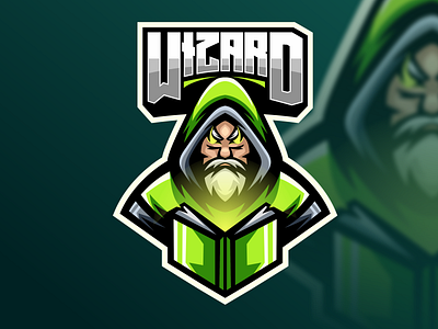 Wizard esport mascot design branding character design esport gamer gaming graphic design illustration logo mascot team vector