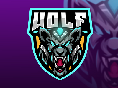 Wolf esport mascot design branding character design esport gamer gaming graphic design illustration logo mascot team vector