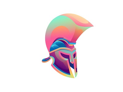 Sparta gradient colorful illustration design