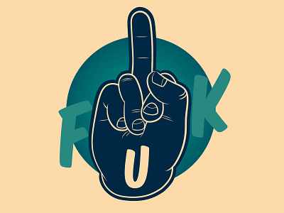 F@#K comic digital drawing finger font hand illustration illustrator typographie vector