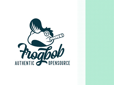 Bob the Frog branding character design digital illustration logo vector