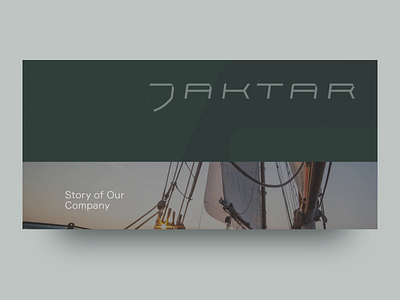 Jaktar Landing Page animation green scroll ui ux vector web