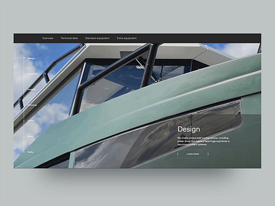 Jaktar Slider animation boat graphic design interaction slider typography ui ux