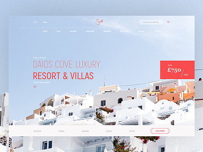 Product Page hotels product product page resort ui ui design ui interface vacation villa