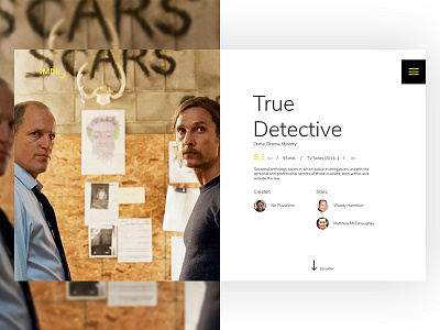 IMDb Movie/TV Page Redesign by Mads Egmose on Dribbble
