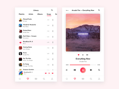 iOS Music Player Concept
