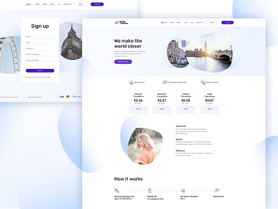OnTranslate Website Concept