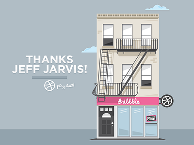 Debut Shot: Thank you Jeff! debut dribbble store jeff jarvis store thanks