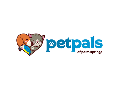 Pet Sitting/Walking Service illustration logo