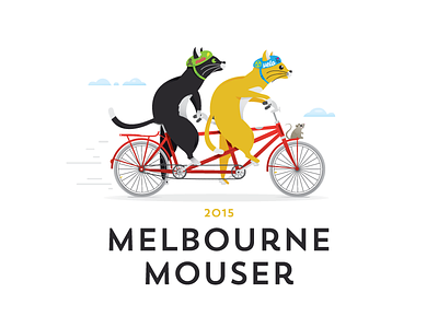Melbourne Mouser bike bikes cat mouse race tandem