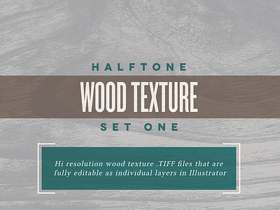 Halftone Wood Texture - Set One