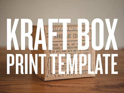 Kraft Box Print Template