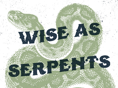 Wise As Serpents... doves poster design scripture serpents stuff jesus said textured tried and true