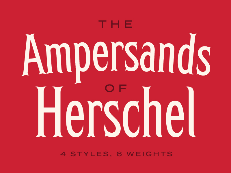 The Ampersands of Herschel ampersand bifurcated display type ephemera font font design gaslight gilded age herschel showcard type design typeface
