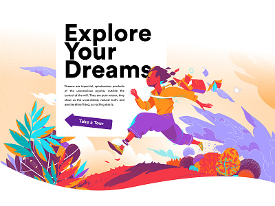 Explore Your Dreams creativity dreams freedom freud hurca imagination jung landing page