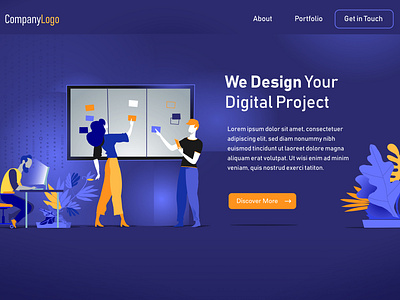 Digital Startup | Landing Page agency agile planning scrum board startup teamwork workflow