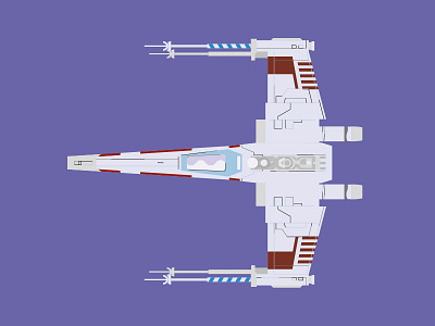 X-Wing illustration illustrator spaceship star wars x wing