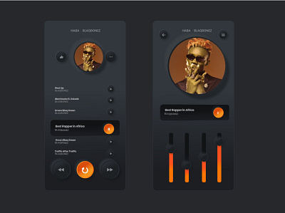 Blaqbonez Neomorphism Ui animation flat icon illustration minimal neomorphic type typography ui ux web