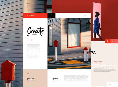 CREATE design: landing page branding graphic design motion graphics ui