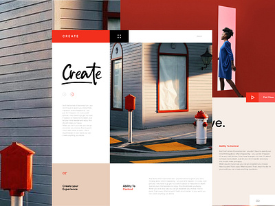 CREATE design: landing page branding graphic design motion graphics ui