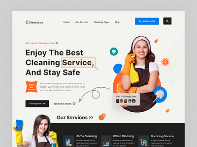 Home Cleaning service Landing page