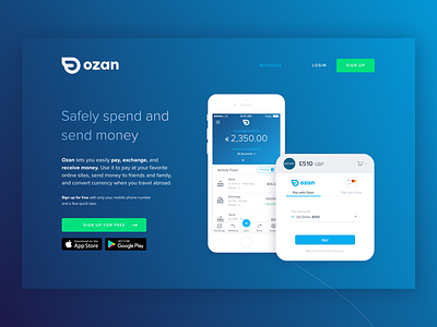 Ozan / Landing Page