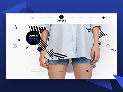 Doteks / E-Commerce Website clean concept e commerce icon product textile ui visual design web website