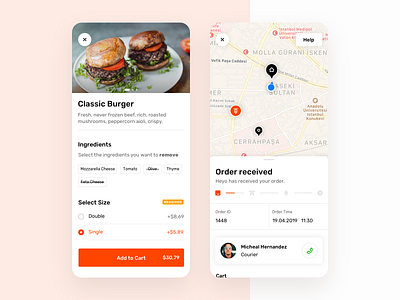 Heyo / Food Delivery App by Burcu (Sağlam) Çavdar on Dribbble