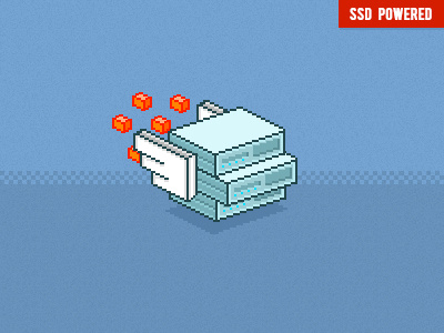 SSD VPS PIXEL 8bit icon illustration interface pixel pixelart server ssd style ui vps