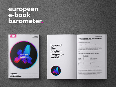European E-book Barometer (brochure design) barometer data data analysis e book ebook european infographic infographic design logo
