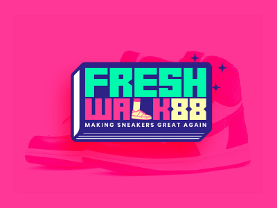 Freshwalk branding design icon illustration illustrator logo typography vector